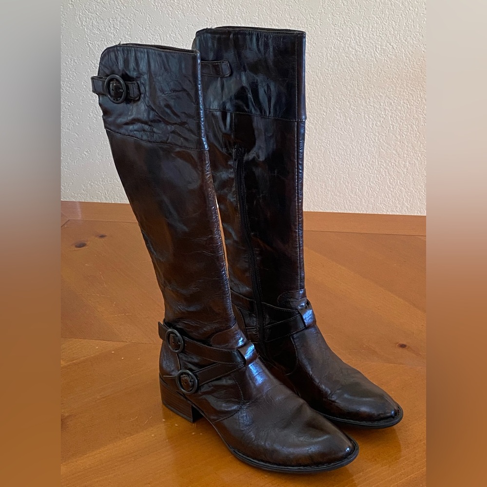 🦋SPRING SALE🦋 Born Crown Brown Leather Riding Boots
